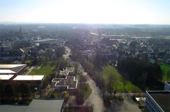Schulzentrum Lohfeld, Blick nach west: Schötmar