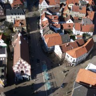 Luftbild Bad Salzuflen Innenstadt, Historisches Rathaus