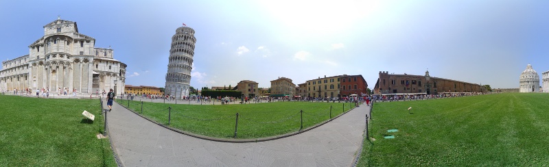 Panorama Pisa, Pizza del Duomo, Schiefer Turm