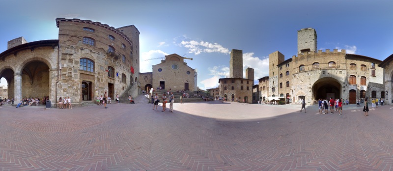 Panorama San Gimignano, Piazza del Duomo