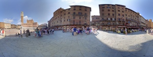 Panorama Siena, Piazza del Campo